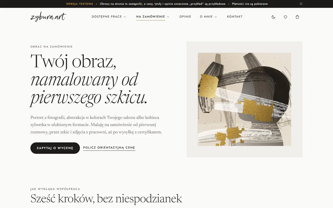 Monika Żybura Art: Obraz na zamówienie. Sześć kroków od pierwszego szkicu do gotowego obrazu, z orientacyjną ceną.